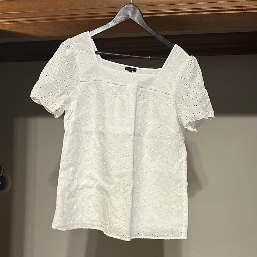 White Eyelet Talbots Women's Top